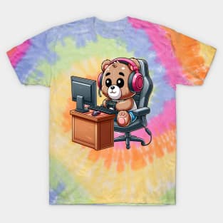 Cute Bear Pc Gamer Kawaii T-Shirt